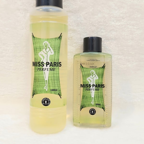 Perfume miss paris 1000ml, 500ml, fragancia 110ml