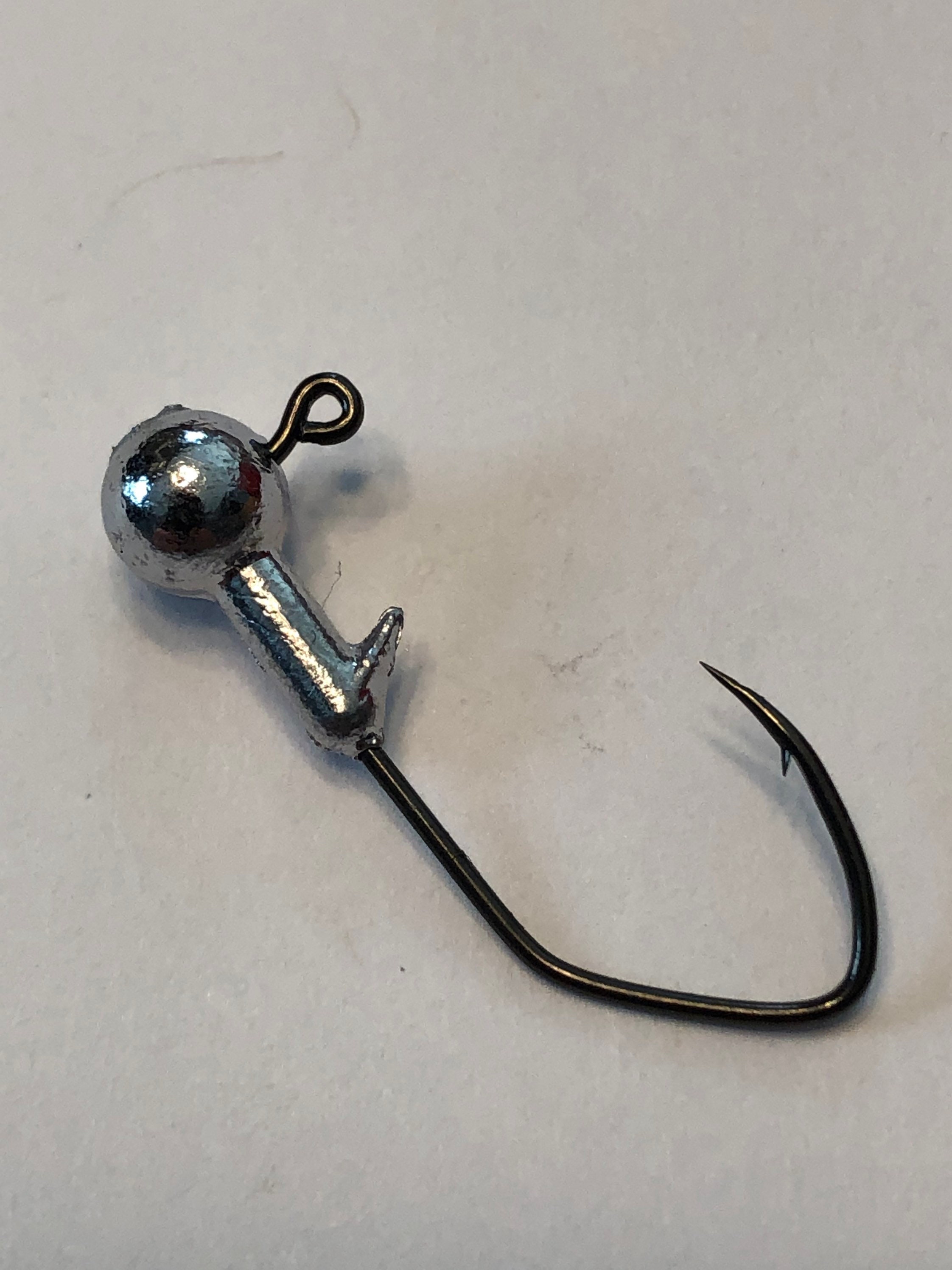 1/161/8 oz. 2 black nickel sickle hook jig head Etsy