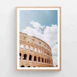 El Coliseo, Roma, Italia • Arte mural • Impresiones de bellas artes • Impresión de arte mural minimalista • Decoración de pared moderna • Fotografía de viajes