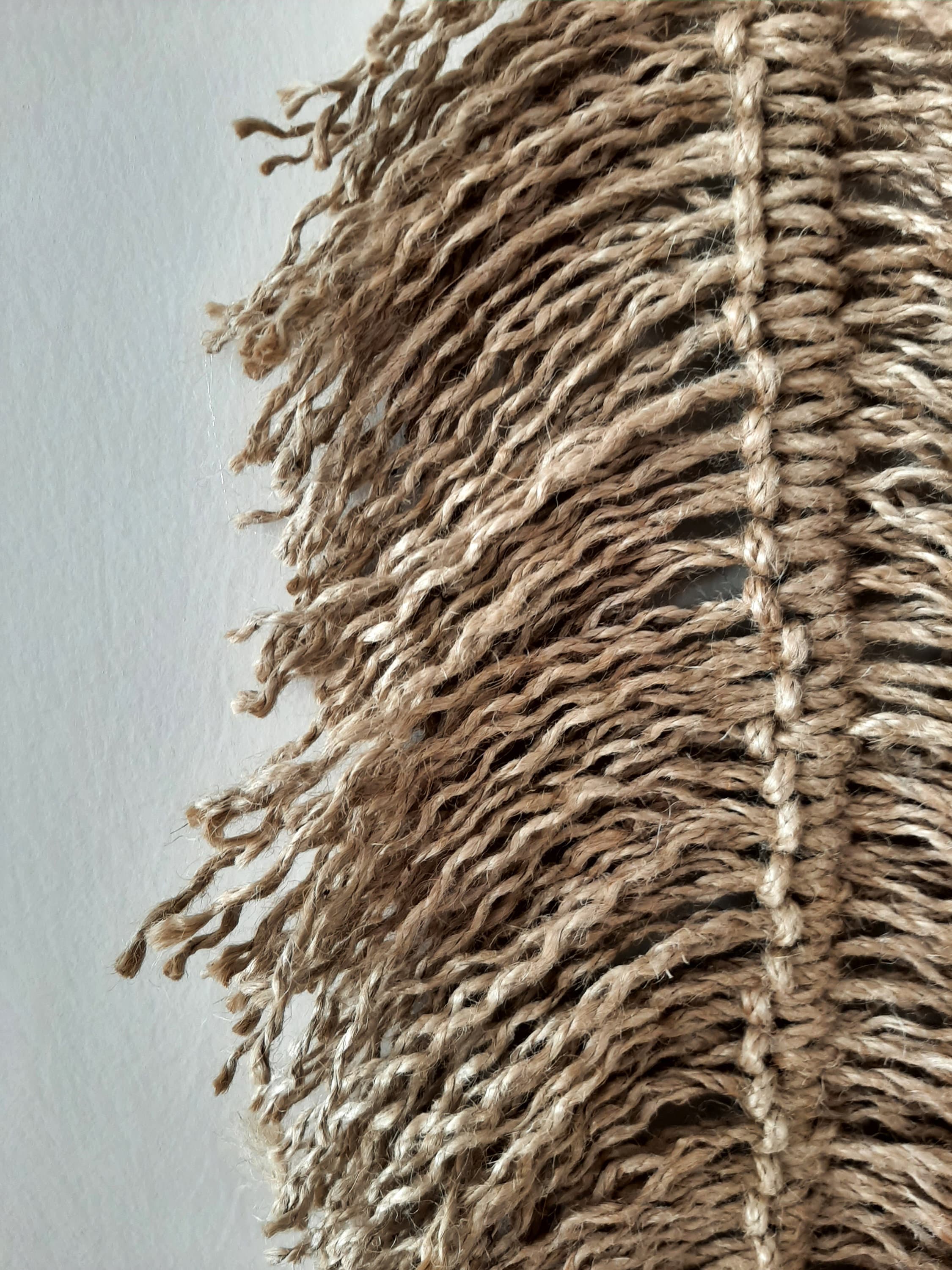 Deepb Jute Boho Feather Boho Leaf Wall Decor Bohemian Wall Hanging Macrame Jute Wall Decor Jute ...