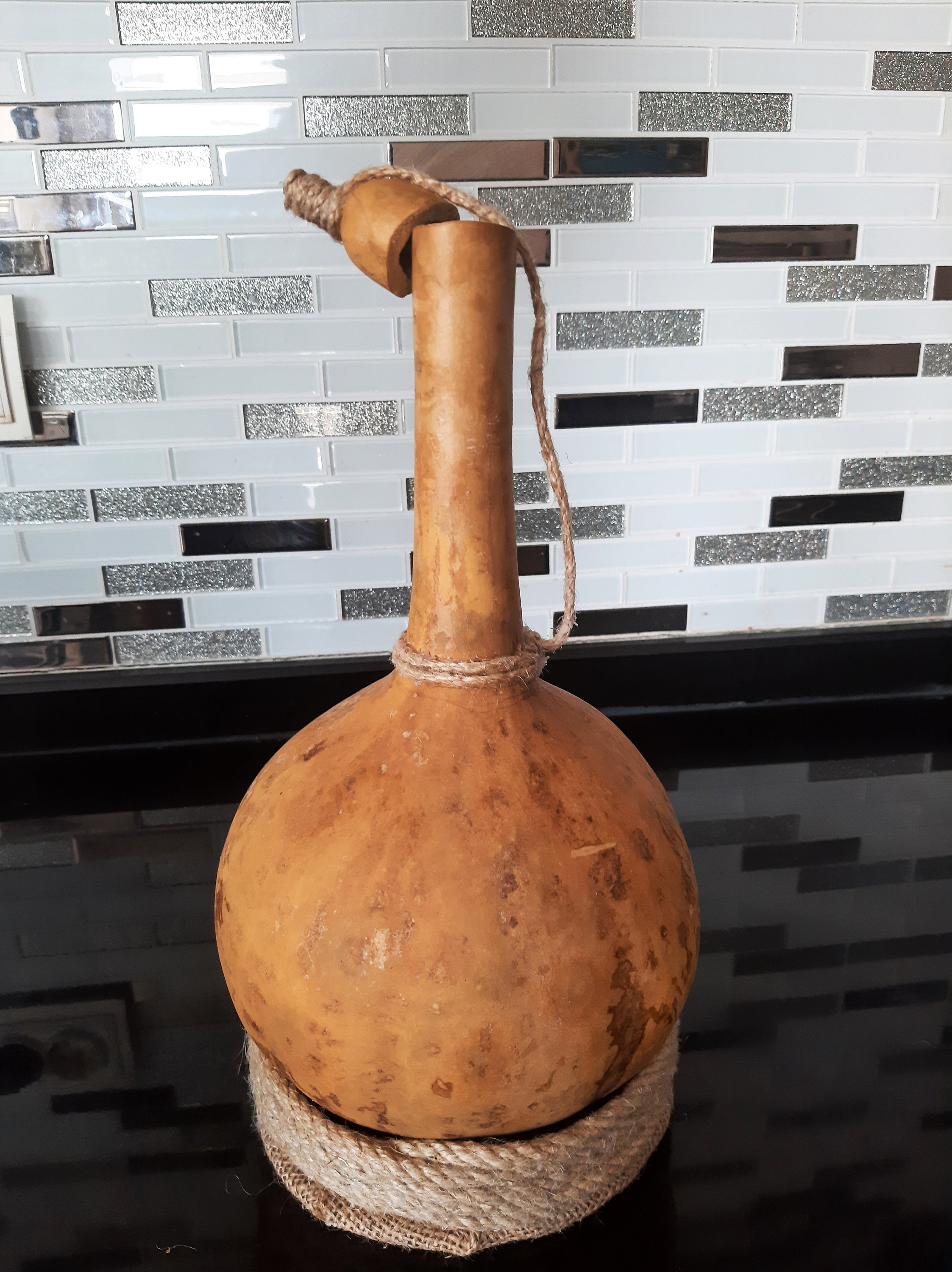 Natural Dried Water Gourd - Calabash Bottle, 2-liter Capacity - Etsy