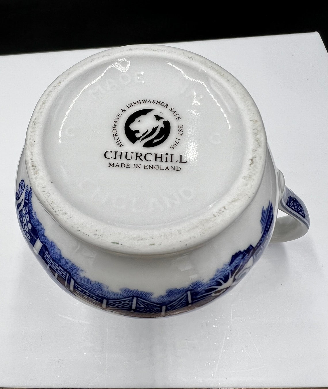 Churchill Blue Willow Creamer. Etsy