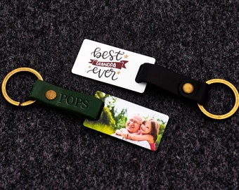 thumbnail image 2 of Custom Photo I Need To Say, I Love You - Family Personalized Custom Engraved Leather Keychain - Father's Day, Funny Gift For Dad, Grandpa - Pawfect 2 of 9