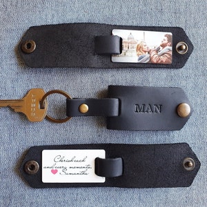 Personalized Picture Keychain for Boyfriend, Romantic Gifts for Boyfriend, Dating Anniversary Gift, Mens keychain, I love You Keychain