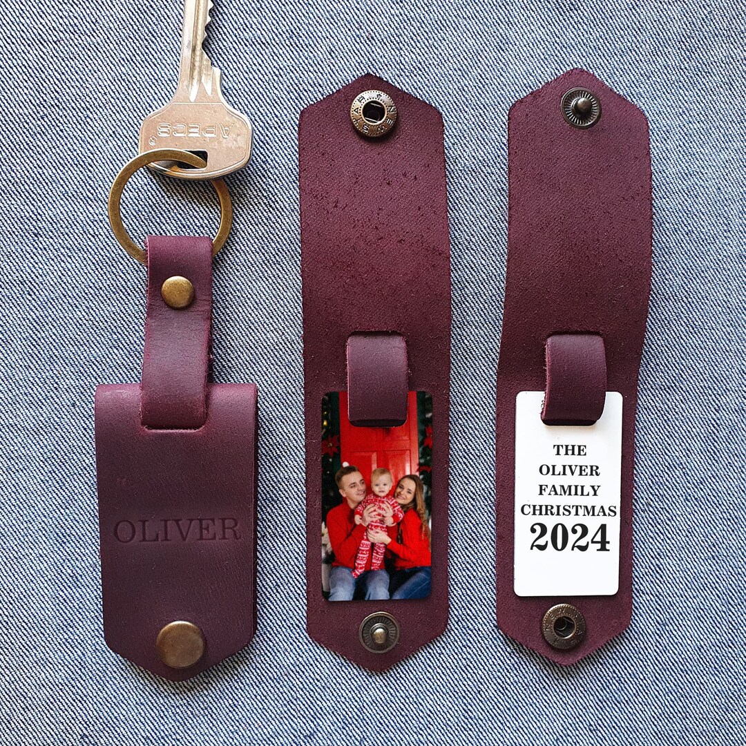 Photo Keychain for Husband Personalized Gift Mini Christmas Etsy