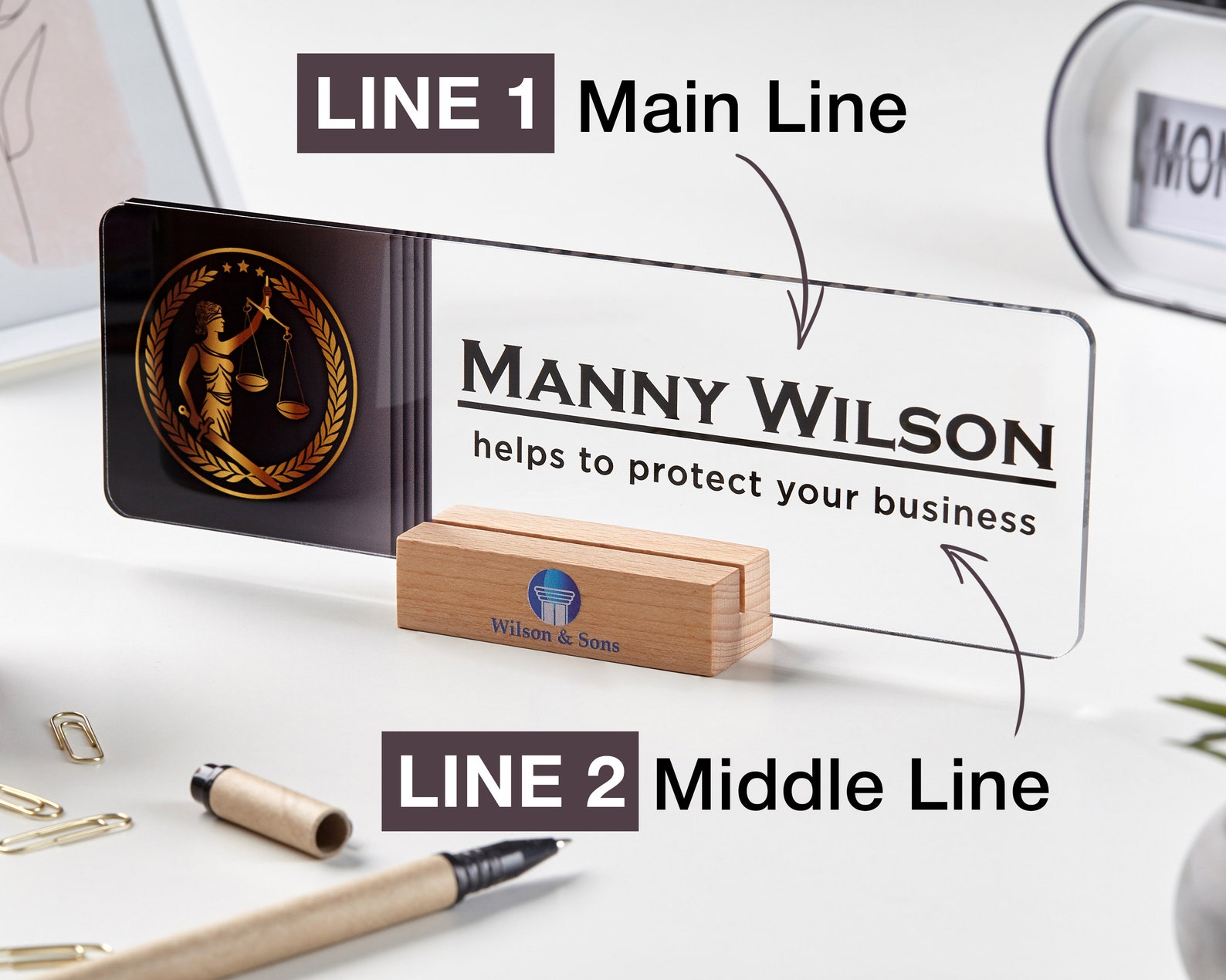 Lawyer Name Plate Lawyer Design Nameplate Custom Name Plate Etsy