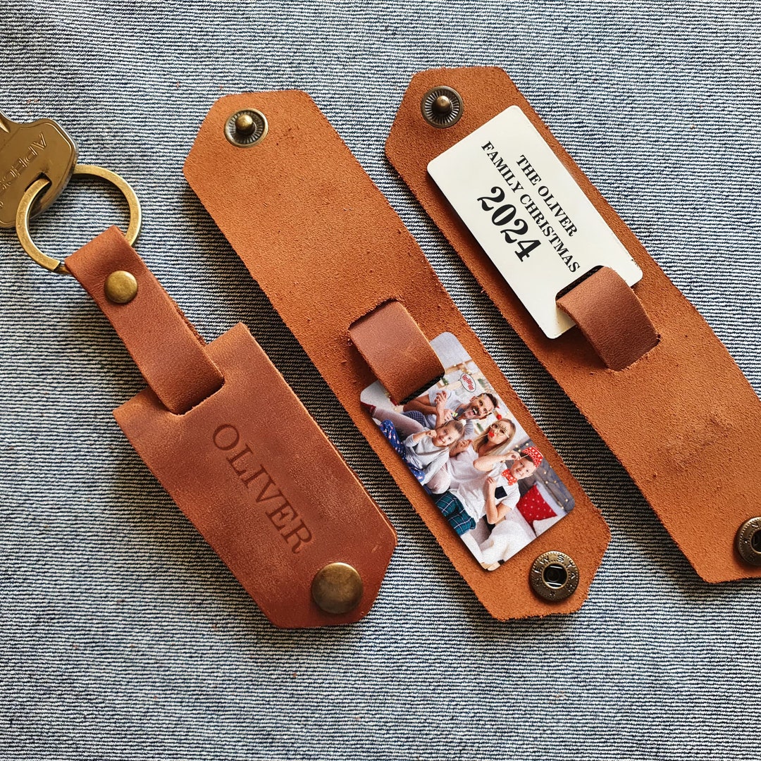 Dad Keychain, Family Photo Gift Idea, Dad Christmas Gift, Personalized Gift, Husband Gift
