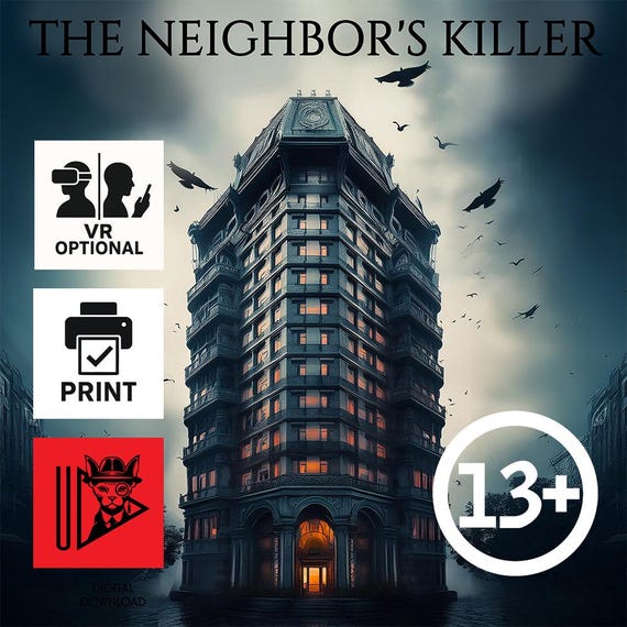 Murder Mystery Game Printable – Cold Case Detective File PDF | True Crime Puzzle Game | Unsolved Case Digital Whodunnit Mystery for Adults