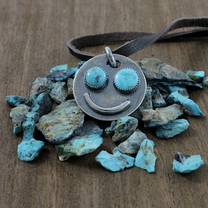 Viking turquoise and sterling silver on Frankling half dollar pendant