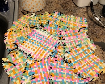 pastel potholders- 2 for 2
