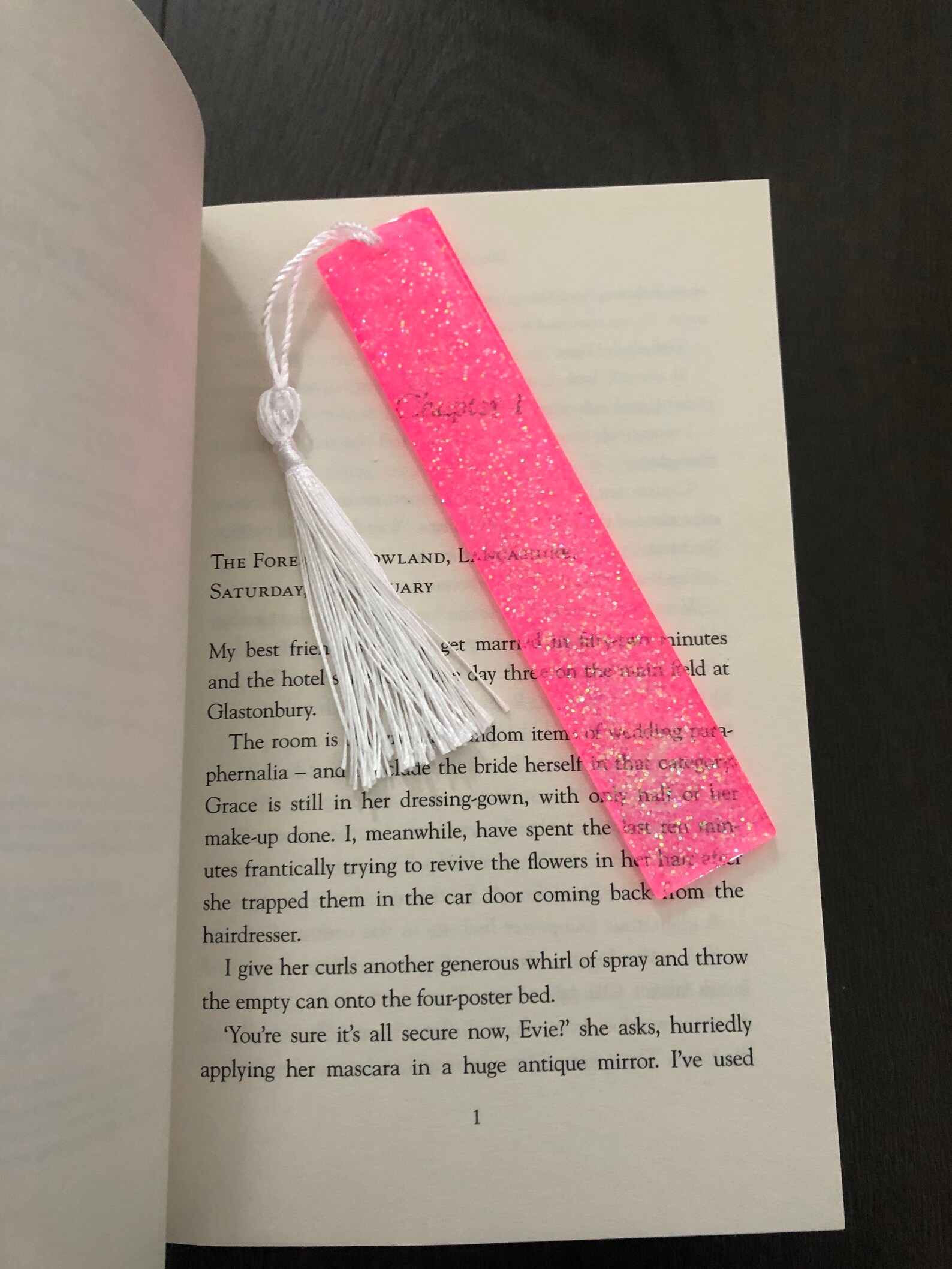Bright Pink Bookmark Resin Gift Book Lover Tassel Christmas Etsy