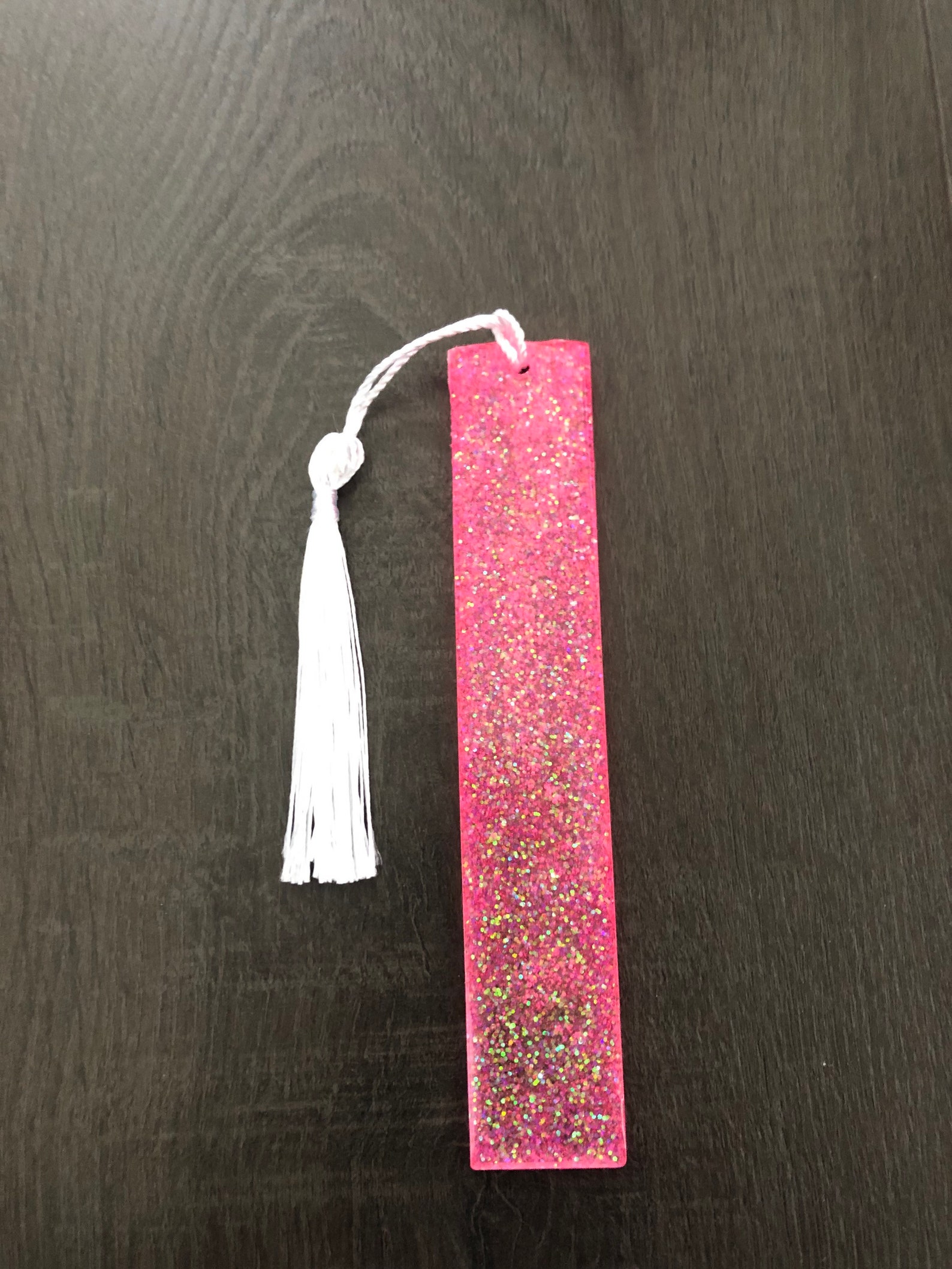Bright Pink Bookmark Resin Gift Book Lover Tassel Christmas Etsy