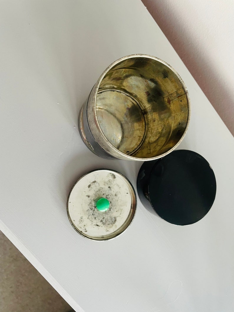 Vintage Japanese Tea Caddy Original Chinoiserie Black Etsy