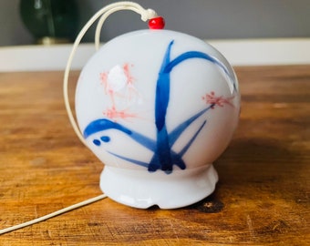 Japanese Ceramic Porcelain Bell - Wind Chime - Hanging Ornament-Classic blue & white  Christmas Gift