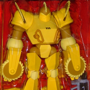 1980s Cartoon SilverHawks Robot Villain Buzz-Off Large 8 inch Adult Collector Action Figure, Yellow Version, Super7 Ultimates, New in Box