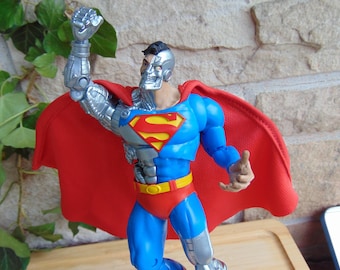 Classic DC Comics CYBORG SUPERMAN Action Figure, 7  Inch Collectible, Death of Superman Return of the Supermen, Shelf Display Decor