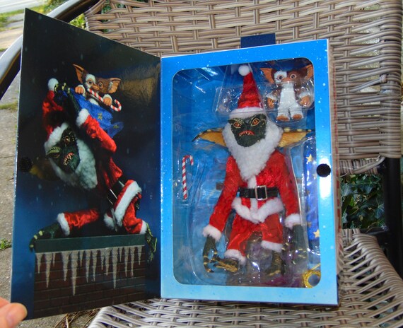 1984 GREMLINS Movie, Rare Christmas Boxset, Santa Claus STRIPE