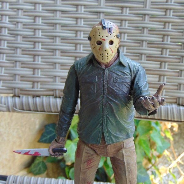 1984 Friday the 13th Part 4 The Final Chapter Ultimate JASON VOORHEES Action Figure w/ Knife & Removable Mask, Neca Horror Reel Toys
