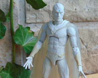 Figurka akcji Marvel The Avengers The Vision 6 cali, biała, WandaVision w stylu retro, wersja telewizyjna, seria Marvel Legends