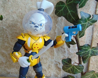 Usagi Yojimbo Action Figure, Samurai Rabbit Warrior in Space, NECA TMNT Collectible, Deluxe Figure Sci-Fi Space Playset Accessories Lot