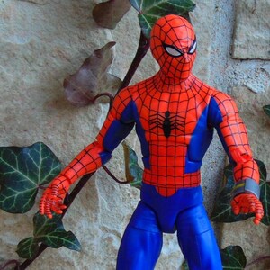The Amazing Spider-Man 6 inch Action Figure, 1960s Japanese Spider-Man Cartoon  version, Marvel legends Series Collectible Toy
