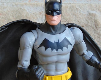 DC Comics Batman #1 Golden Age Black Suit Action Figure, 7 Inch Collectible,  Fabric Poseable Wired Cape, DC Superhero Detective Comics