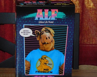 1980s Sitcom Alien ALF Collector Action Figure, Highly Articulated, Fabric Shirt, Totally 80s Accessories Cult Classic TV Show Novelty Toy
