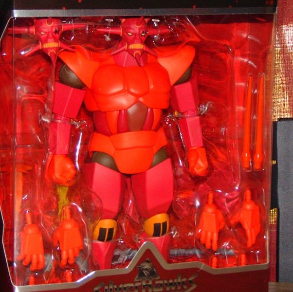 1980s Cartoon Silverhawks Robot Villain Mon-star Giant 11 Inch
