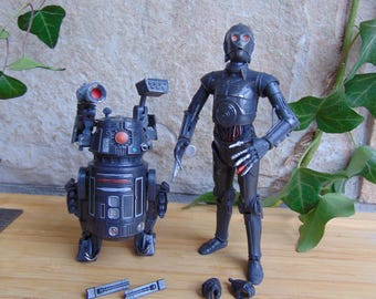 Star Wars Comic Series 6 inch Scale Action Figure Lot Darth Vader Assassin Droids BT-1 (Beetee) 0-0-0 (Triple Zero)