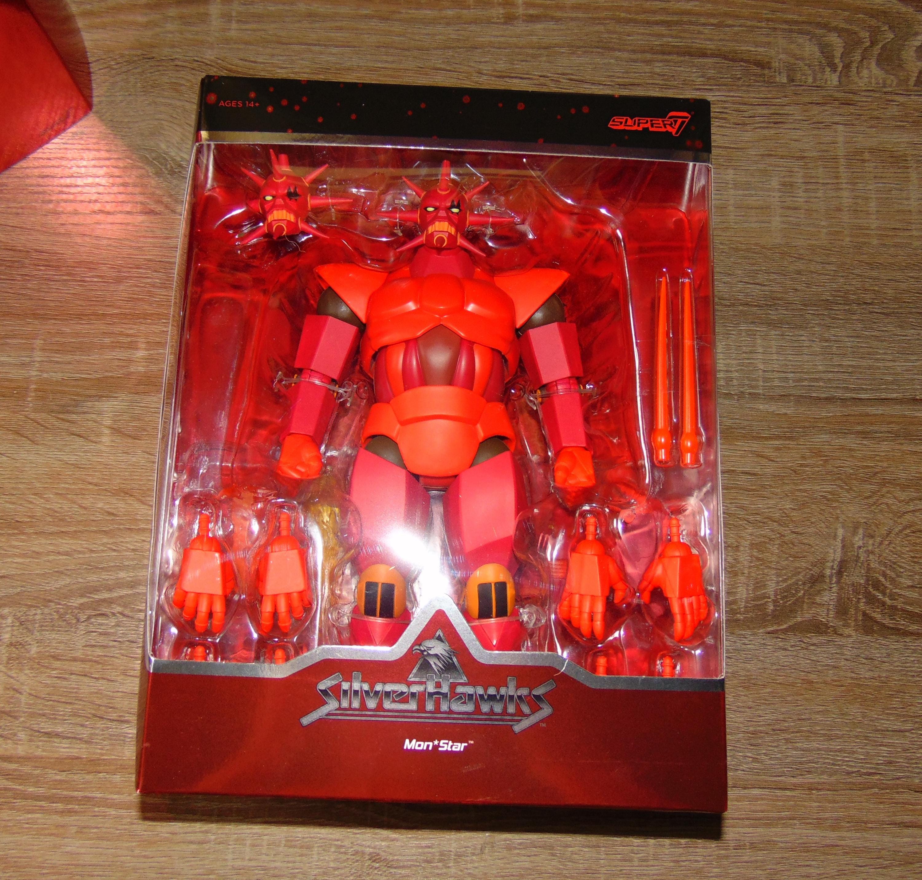 Figurines Silverhawks Super7 Ultimates - Armored Mon*Star & Sky-Shadow (Toy Color) - Neuf
