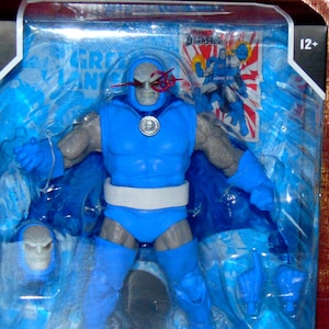 DC Multiverse 1980s Super Powers Toys Inspired Darkseid Mega Figure, 9 inch Action Figure, Classic Costume with Fabric Cape,