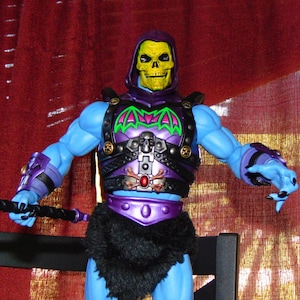 1980s Cartoon He-Man and the Masters of the Universe, Classic Battle Armor SKELETOR 12 inch Action Figure, 1/6 Scale MOTU Adult Collector