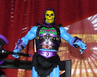 1980s Cartoon He-Man and the Masters of the Universe, Classic Battle Armor SKELETOR 12 inch Action Figure, 1/6 Scale MOTU Adult Collector