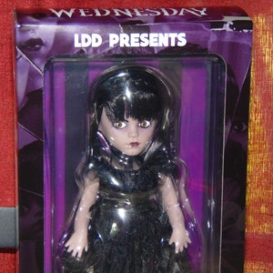 Living Dead Doll Wednesday Addams Dancing 10 inch Collector Figure, The Addams Family Cult Classic TV Show,
