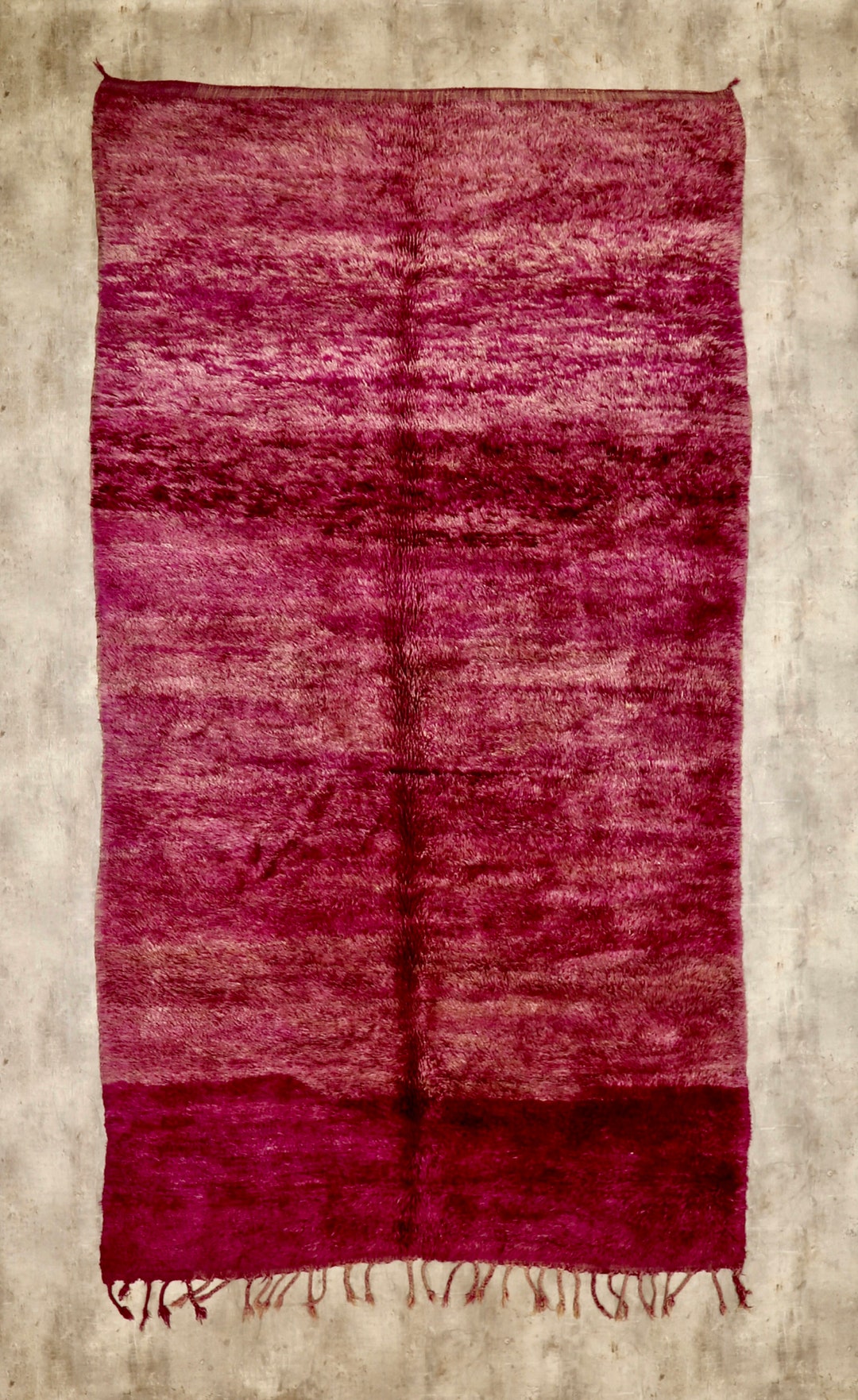 Large Vintage Berber Moroccan Shag Rug: Faded Purple, 12x7 - Etsy