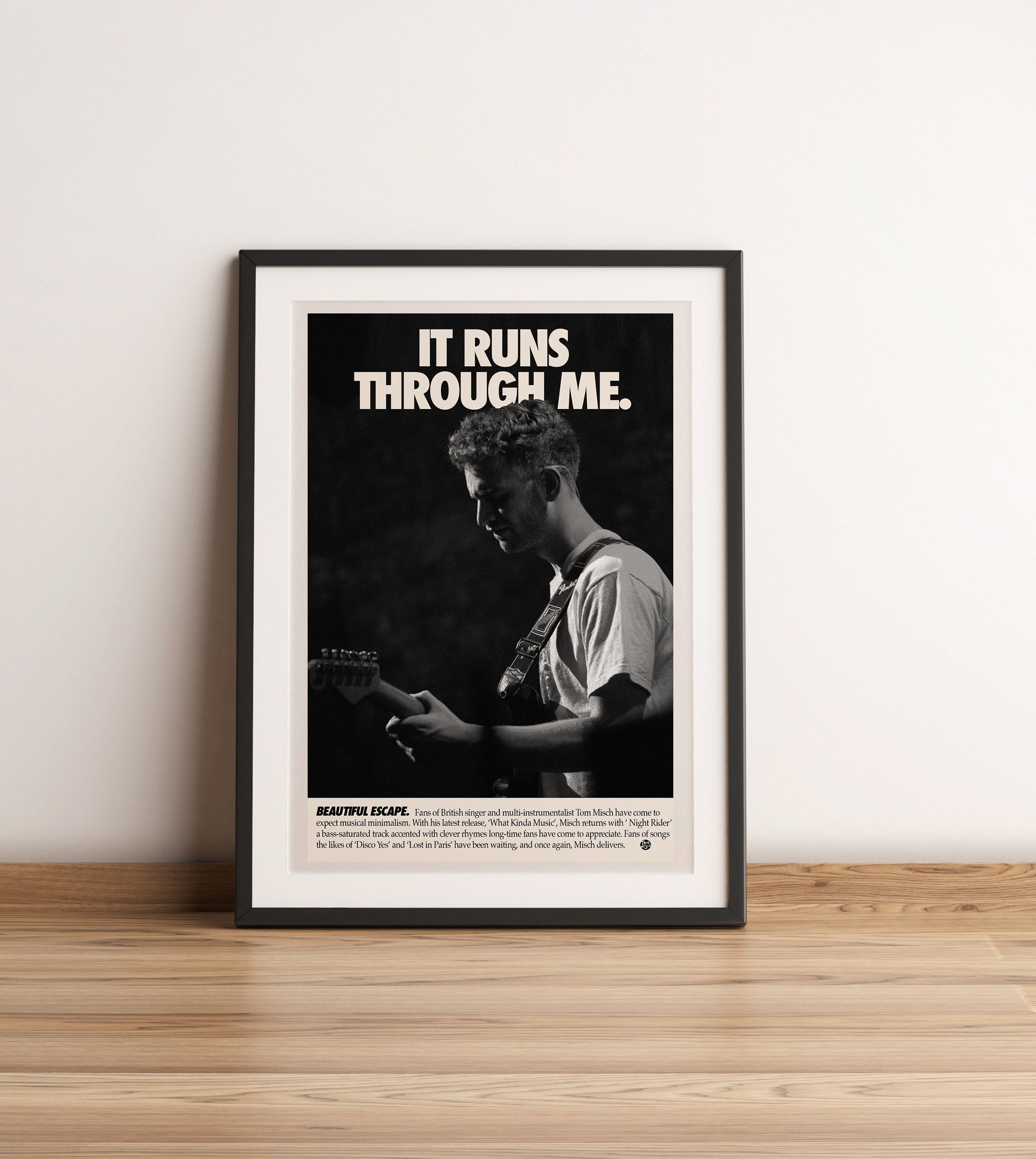 Wall Hangings Tom Misch lyrics poster gift instant download file Movie