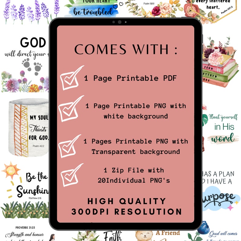 Faith Sticker / Bible Verse Sticker / Christian Stickers / Etsy