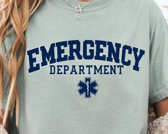 Emergency Department SVG: ER Nurse Shirt Design, Hospital Logo (Digital Download)