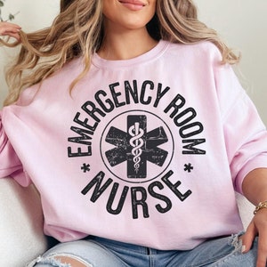 ER Nurse SVG: Emergency Room Shirt Design, Cricut Cut Files (Digital Download)