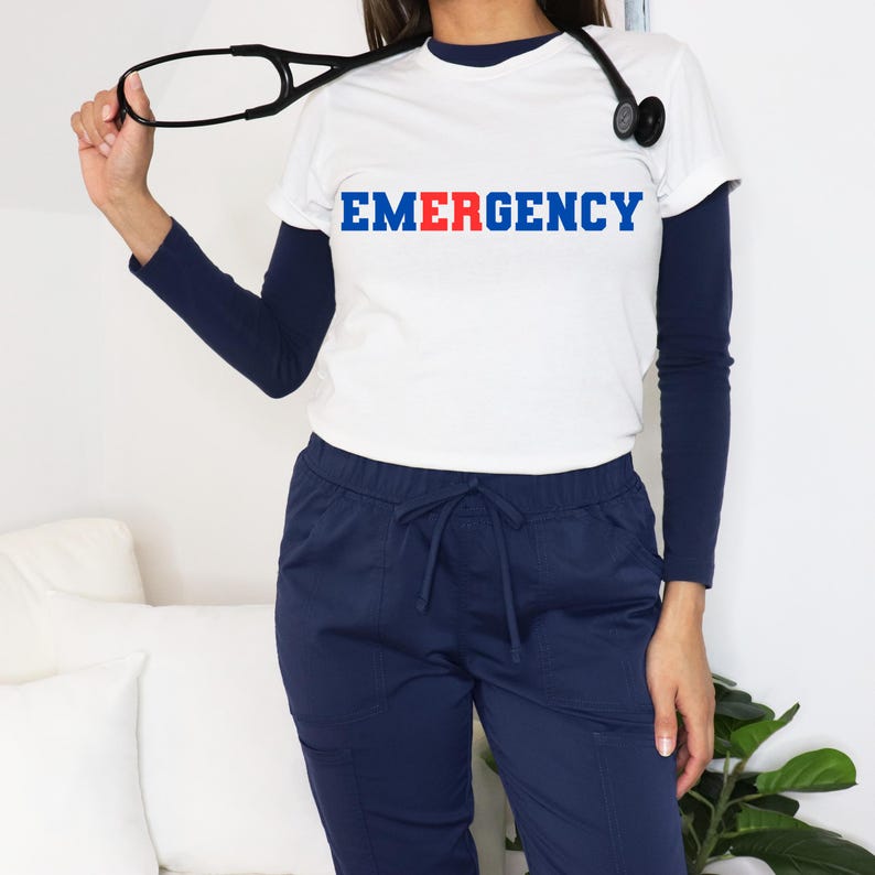 ER Sweatshirt Png, Emergency Department Shirt, ED png, ER Nurse Hoodie, Emergency Room Tech Gift, Er Nurse,  Cricut Maker, Silhouette dtf, Cameo 4, Sawgrass Sublimation, Medic, Healthcare, Medical Doctor, ED Gift, ER Gift png, Red and Blue