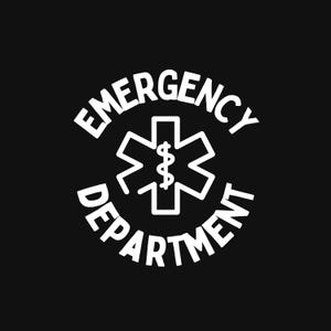 Emergency Department Sweatshirt PNG ER Nurse Healthcare Logo, Sublimation, RN png image 3
