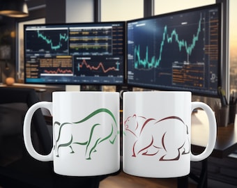 Bull / Bear Market - Investing White 11oz Ceramic Mug