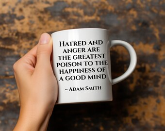 Adam Smith Quote Coffee Mug, Enlightenment Gift, 11oz Ceramic Cup