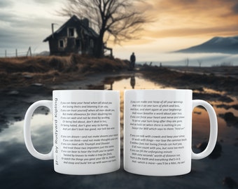 Kipling's "If" Poem Coffee Mug - Literary Gift, Victorian Decor
