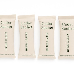 Cedar Essence Aromatic Cedar Sachet Shoe Fresheners 2.5" x 8"