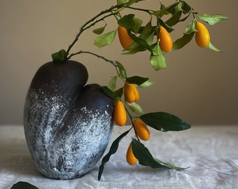 Unique ceramic vase, handmade ceramic vessel