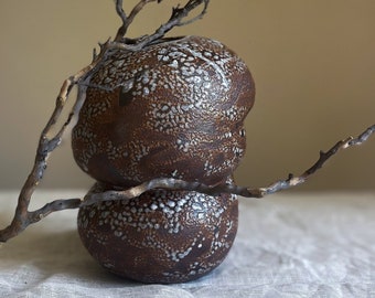 Unique handmade ceramic vase, contemporary home decore, "Folds" vessel