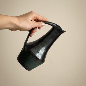 Hand made pottery water jug. Inspired by midcentury modern vase, home decore. Ikebana vases image 6