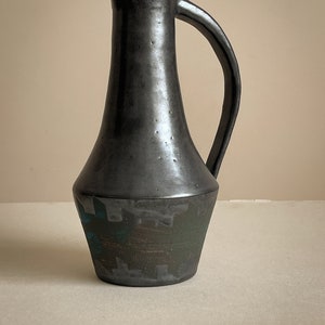 Hand made pottery water jug. Inspired by midcentury modern vase, home decore. Ikebana vases image 4