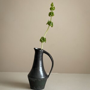 Hand made pottery water jug. Inspired by midcentury modern vase, home decore. Ikebana vases image 2